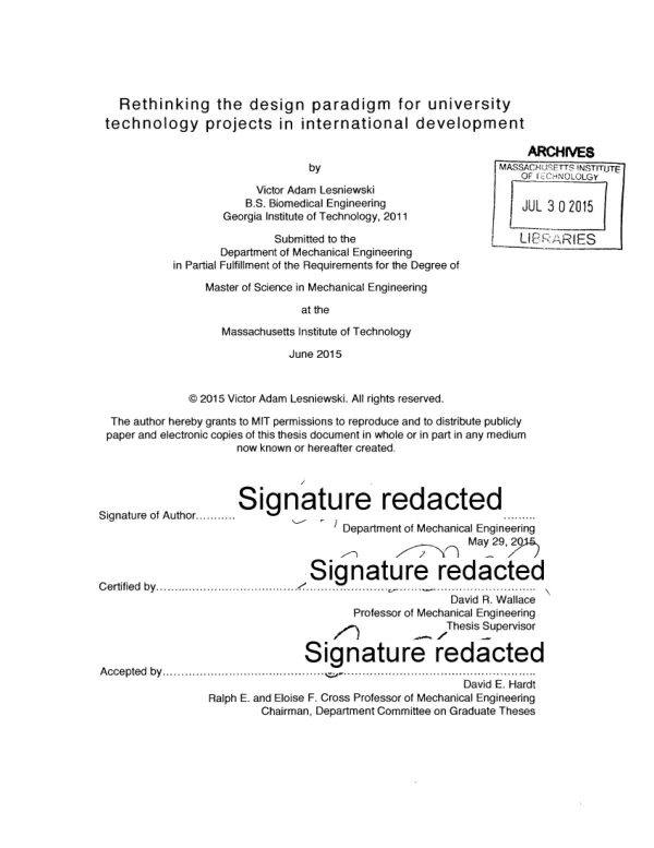 Rethinking the design paradigm for university technology projects in international development