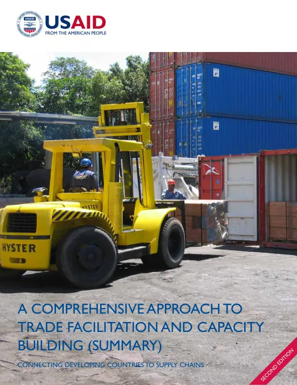 A comprehensive approach to trade facilitation and capacity building : connecting developing countries to supply chains