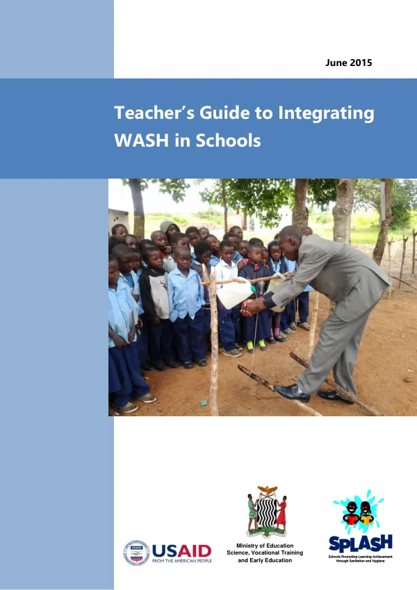 Teacher"s guide to integrating WASH in school