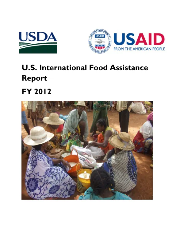 U.S. international food assistance report FY 2012