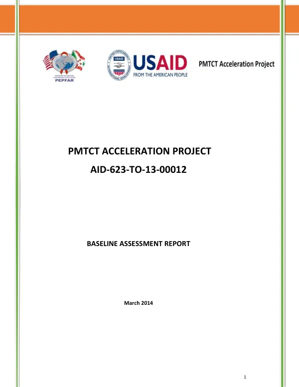 PMTCT acceleration project : baseline assessment report