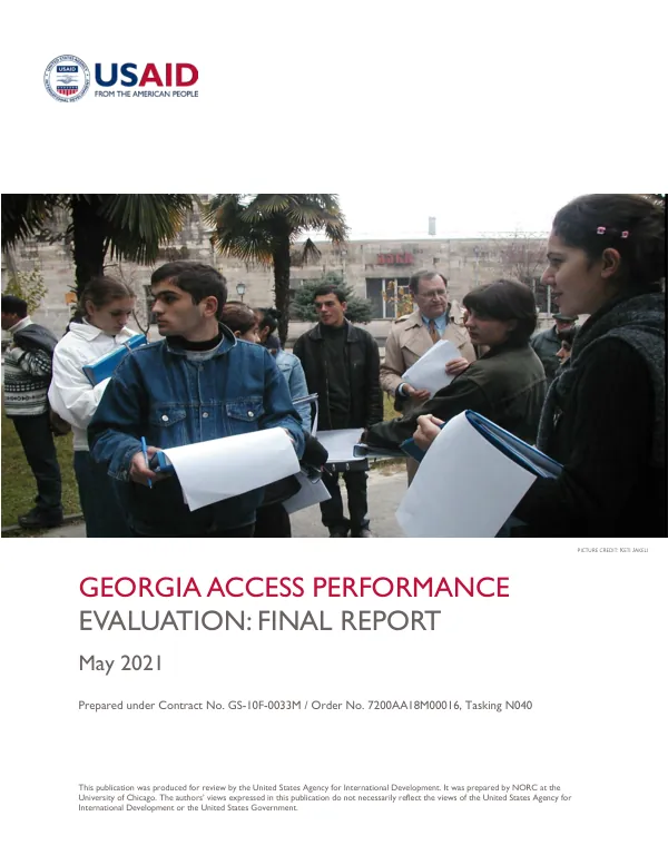 Georgia access performance evaluation : final report