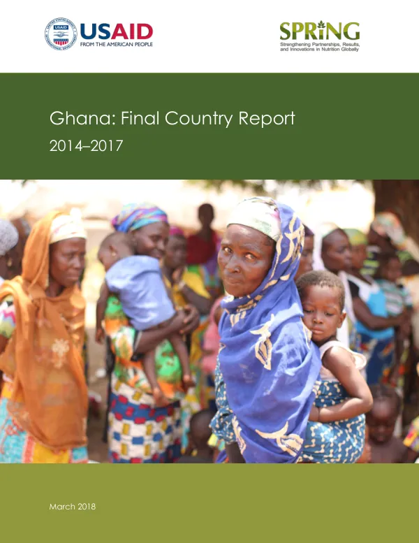 Ghana : final country report, 2014 - 2017