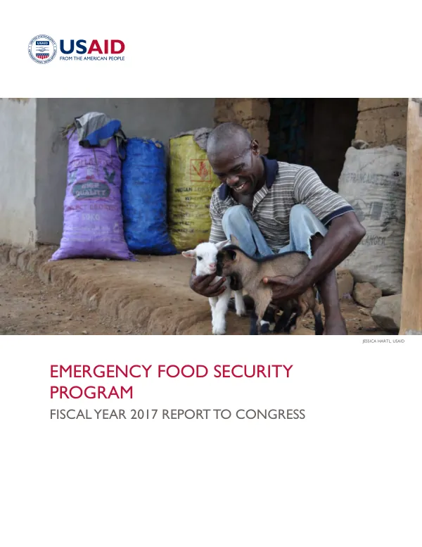 Emergency food security program : fiscal year 2017 report to Congress