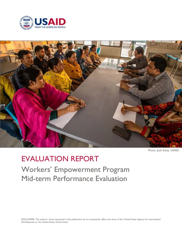 Workers" empowerment program mid-term performance evaluation