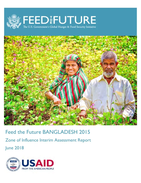 Feed the Future Bangladesh 2015 zone of influence interim assessment report