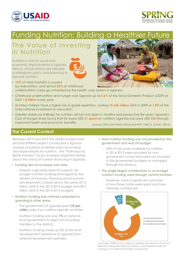 Funding Nutrition: Building a Healthier Future in Uganda