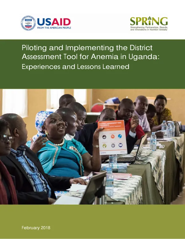 Piloting and Implementing the District Assessment Tool for Anemia in Uganda