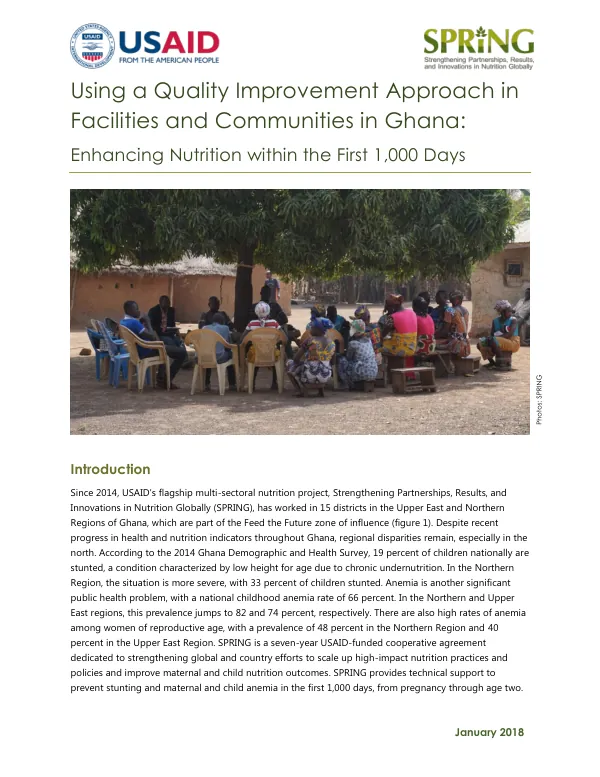 Using a Quality Improvement Approach in Facilities and Communities in Ghana