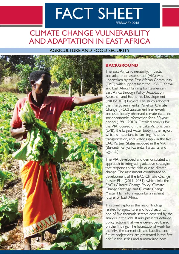 VIA FACT SHEET: AGRICULTURE AND FOOD SECURITY