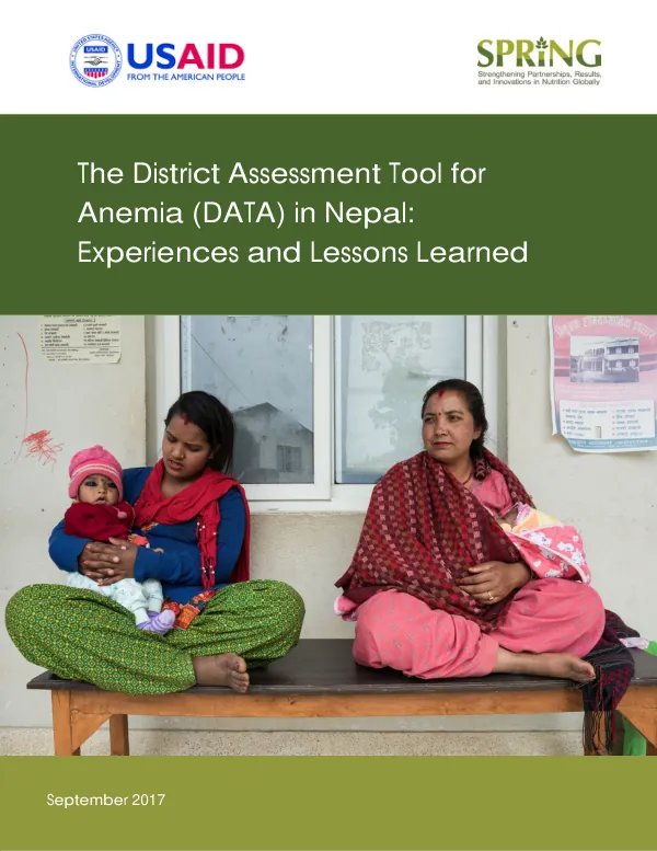 The District Assessment Tool for Anemia (DATA) in Nepal