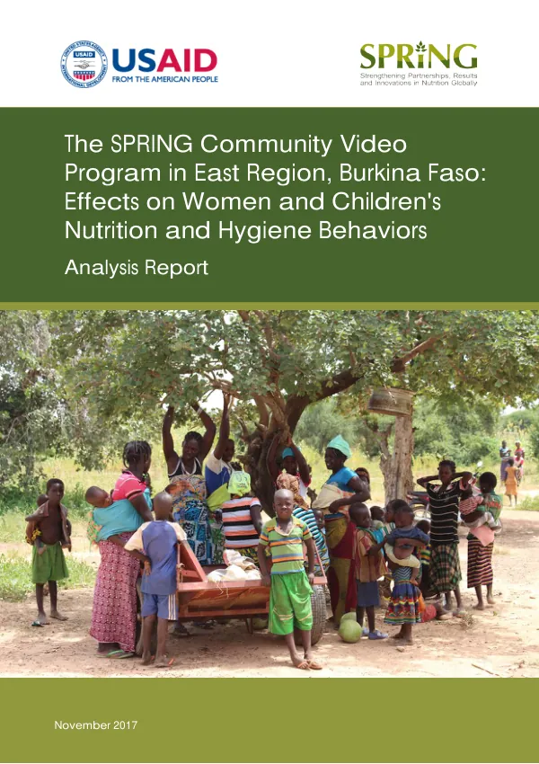 The SPRING Community Video Program in East Region, Burkina Faso