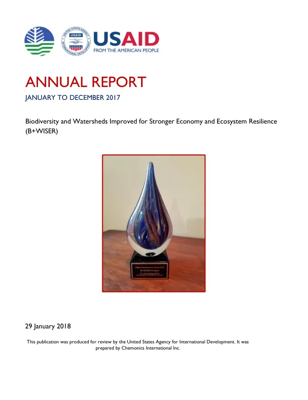 Annual Report January to December 2017 Philippines B+WISER