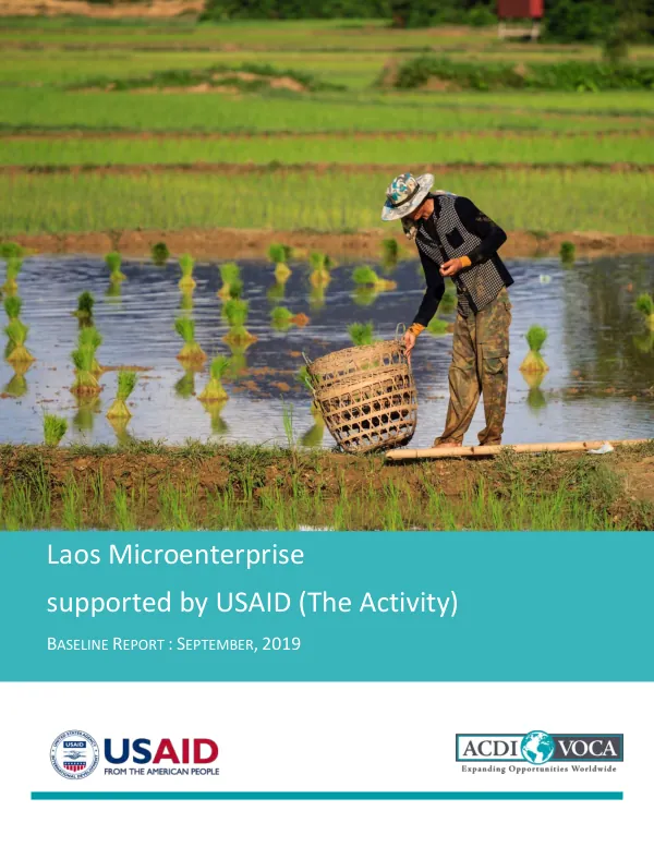 Laos microenterprise supported by USAID (the activity) : baseline report