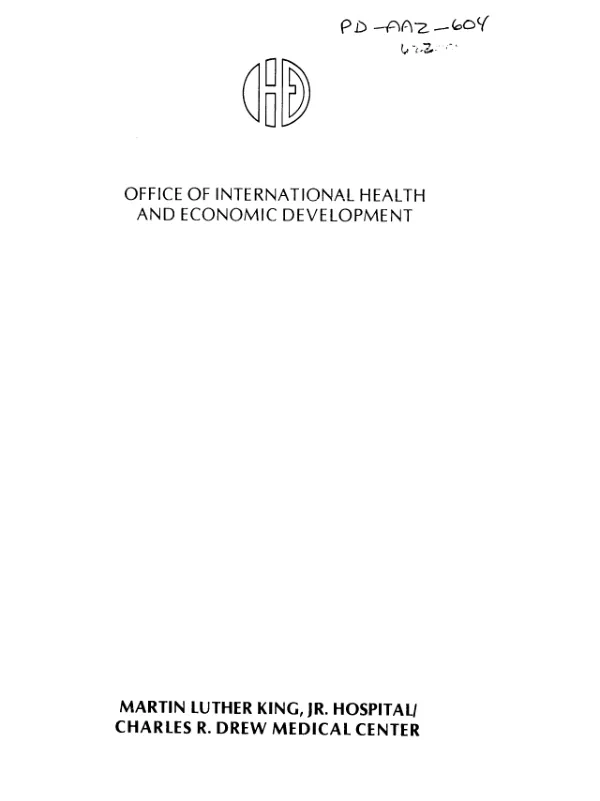 Agency for International Development health development planning and management project : mid-project evaluation report