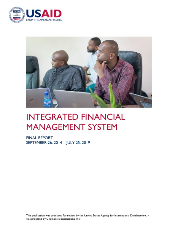 Integrated financial management system : final report, September 26, 2014 - July 25, 2019