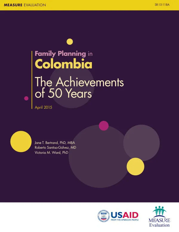 Family planning in Colombia : the achievements of 50 years