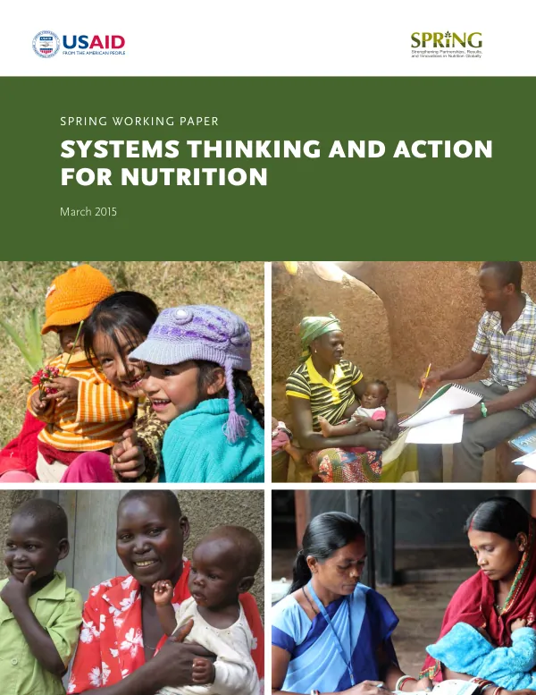 Systems thinking and action for nutrition