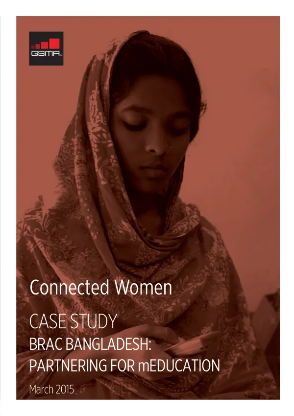 BRAC Bangladesh : partnering for mEducation