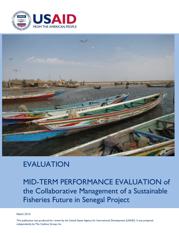Mid-term performance evaluation of USAID/COMFISH