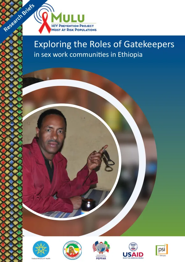 Exploring the roles of gatekeepers in sex work communities in Ethiopia