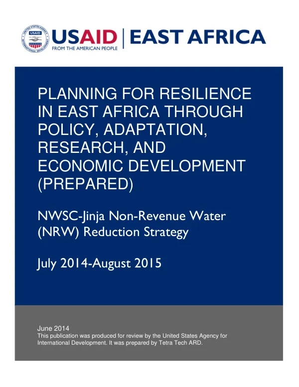 PREPARED NWSC-Jinja Non-Revenue Water (NRW) Reduction Strategy