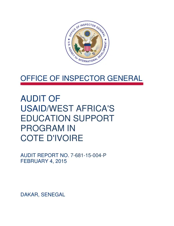 Water Security for Resilient Economic Growth and Stability (Be Secure) Activity: Monitoring & Evaluation Plan