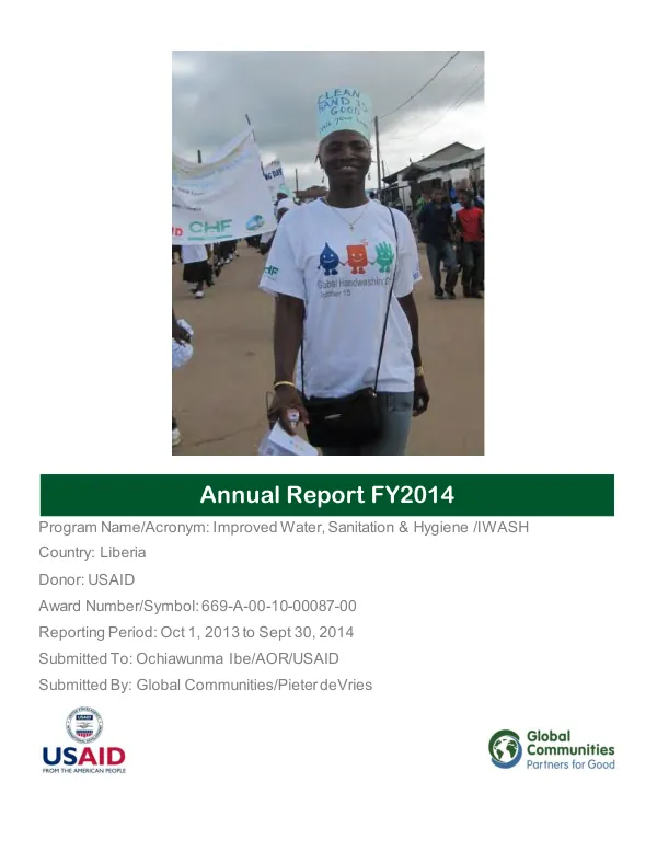 Powering Agriculture Support Task Order Annual Report for Reporting Period FY2014