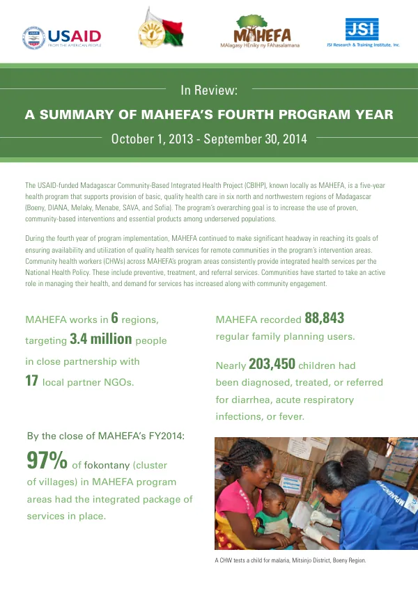 USAID| YAAJEENDE Annual report