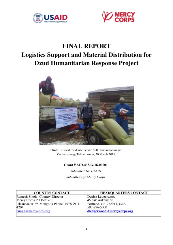 Capacity Building of Cambodia"s Local Organizations Program: Work Plan- Fiscal Year 2015