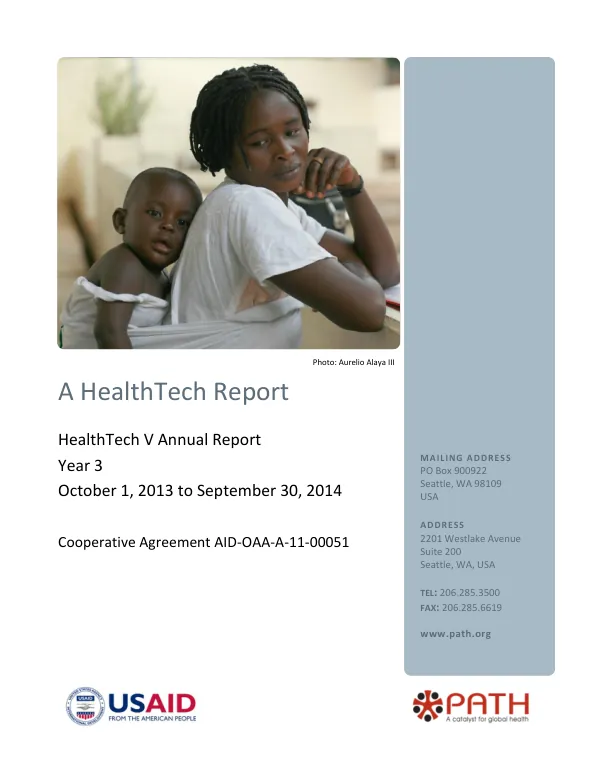 HealthTech V: Annual Report for Year 3