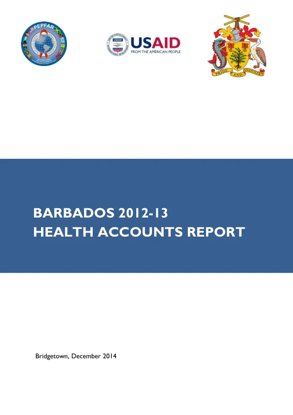 Barbados 2012-13 Health Accounts Report