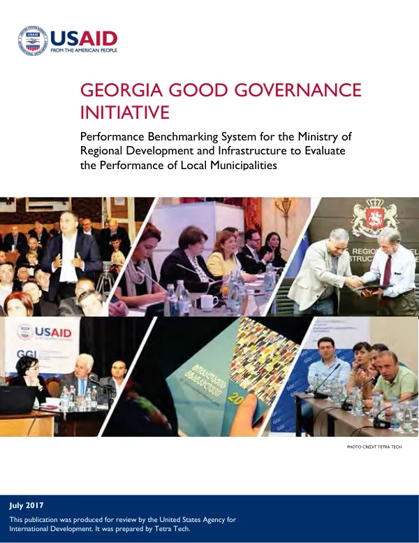 Georgia good governance initiative : benchmarking Georgian municipalities : final report