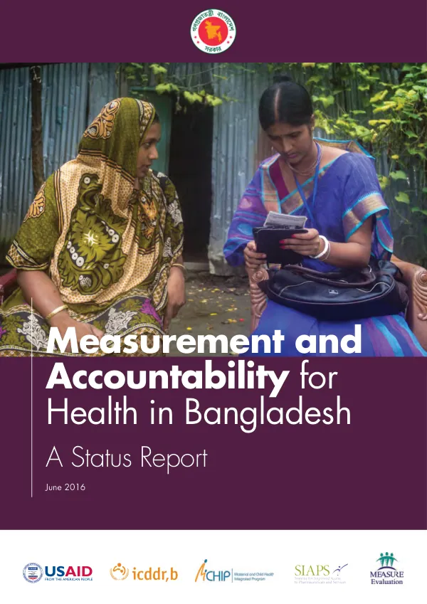 Measurement and accountability for health in Bangladesh : a status report