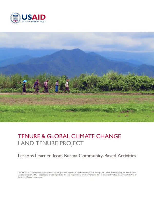 Lessons Learned from Burma Land Tenure Project Community-Based Activities