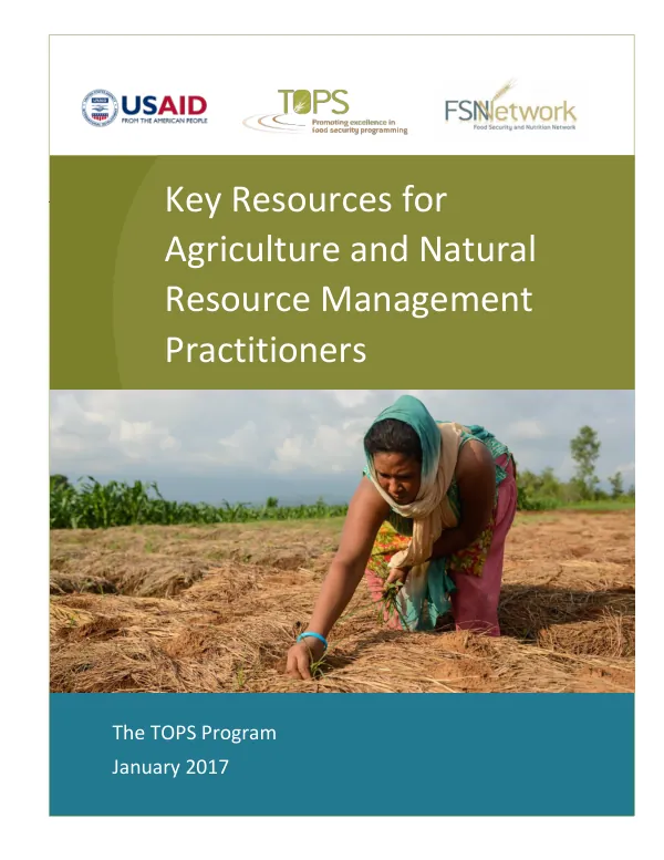 Key Resources for Agriculture and Natural Resource Management Practitioners