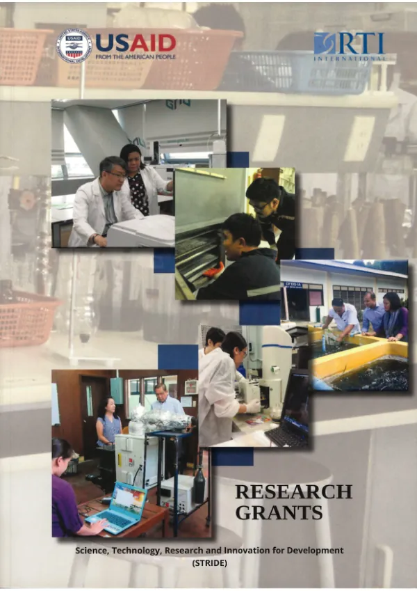 Research Grants Science, Technology, Research and Innovation for Development (STRIDE)