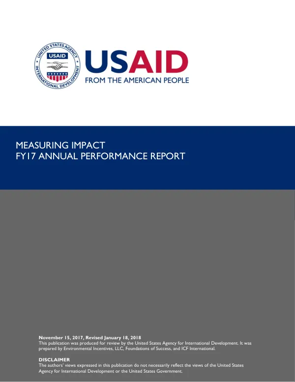 Measuring Impact FY17 Annual Performance Report