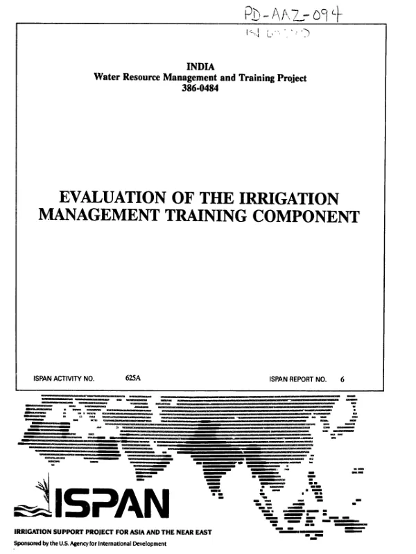 Evaluation of the irrigation management training component