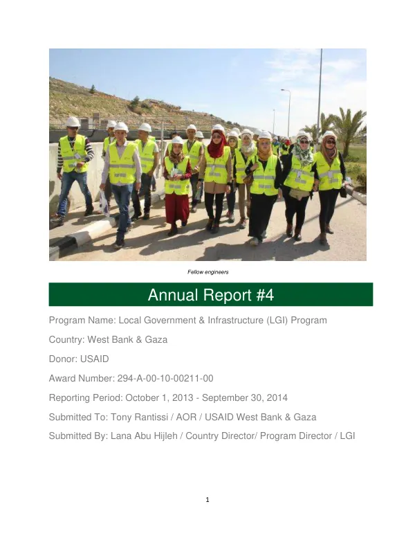 Baseline report : performance evaluation of the responsible investment pilot