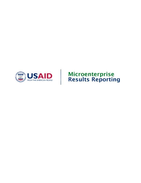 Microenterprise results reporting user"s guide