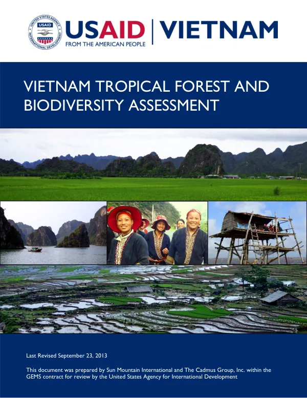 Vietnam tropical forest and biodiversity assessment : US Foreign Assistance Act, Section 118/119 report