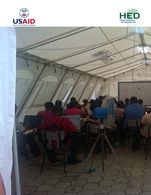 U.S.-Haiti higher education partnership program : final associate award report