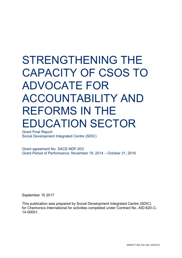 Final evaluation of the community-based therapeutic care institutionalization in Malawi (CTCIM)