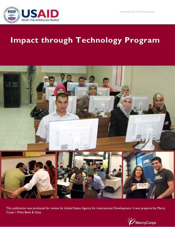 Impact through technology program : [final report, October 1, 2011-June 30, 2013]