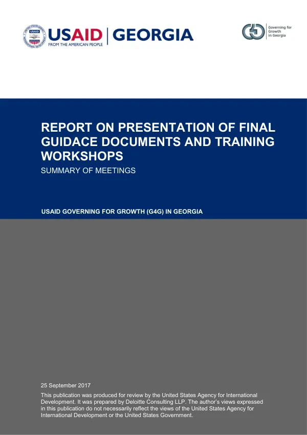 Developpement economique pour un environnement durable (DEED) : performance evaluation