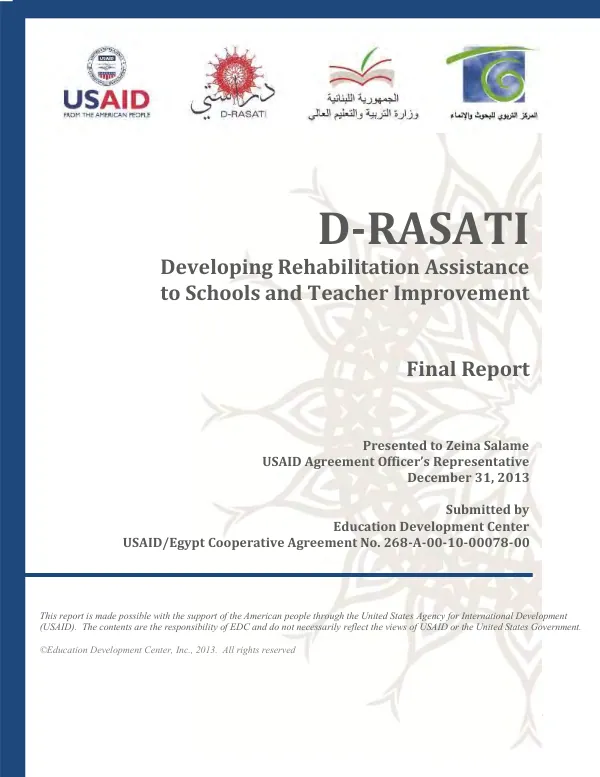 Aligning Budgets for Implementing Environmental Compliance Safeguards in USAID Development Food Assistance Programs