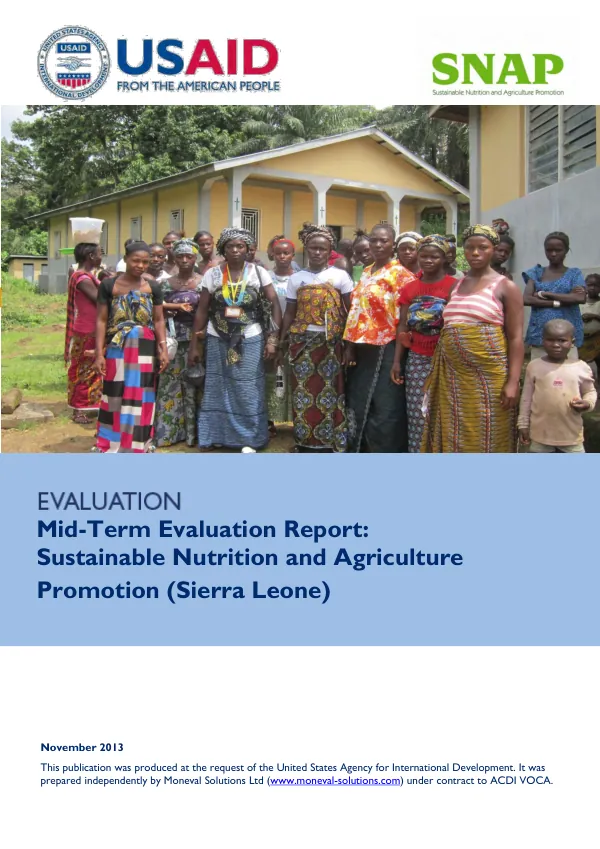 FY 2016 Work Plan Feed the Future Mali Cereal Value Chain Project