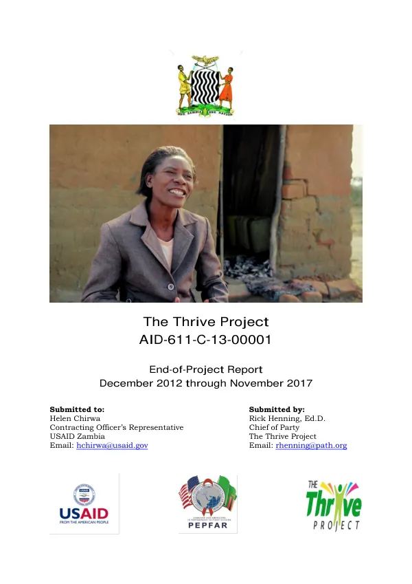 Annual Progress Report: USAID Child Blindness Program (Year 2)