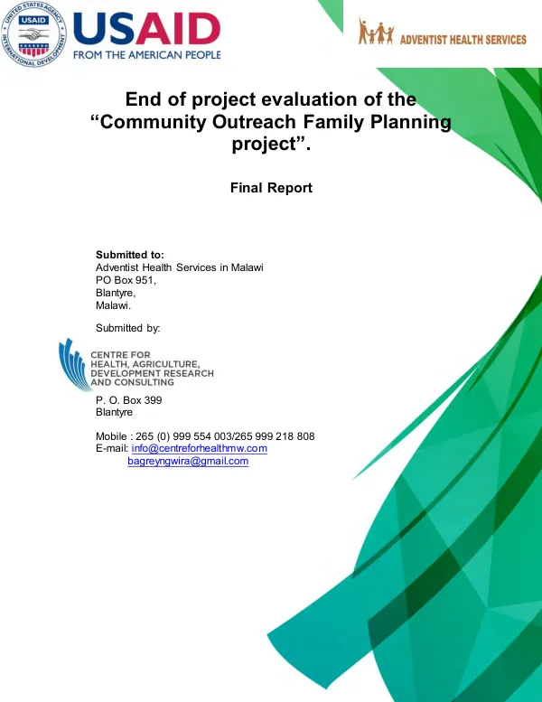 USAID MCSP -Kenya PY 1 Q 2 Progress Report_ April 2015 (January -March 2015)